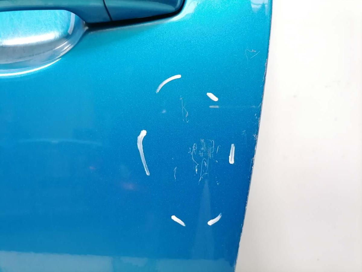 Peugeot 207 original T&uuml;r vorn links KMU Blaumetallic 3-T&uuml;rer Bj.2008